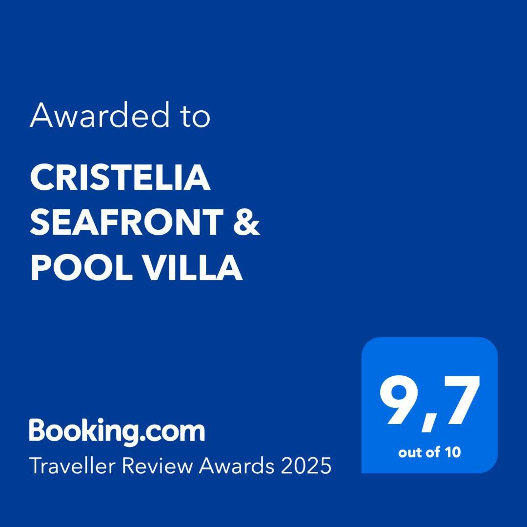 Cristelia Seafront & Pool Villa ลาคาเนีย ภายนอก รูปภาพ